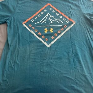 Under Armour Blue Short Sleeve Tee with Graphic Design